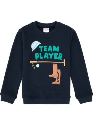 U.s. Polo Assn. Erkek Çocuk Açık Lacivert Sweatshirt 50316510-VR059