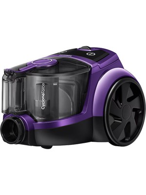 Toz Torbasız Hız Ayarlı Mor Süpürge 3A Performansa Sahip ve Cycloneforce™ Teknolojili Torbasız Elektrikli Süpürge