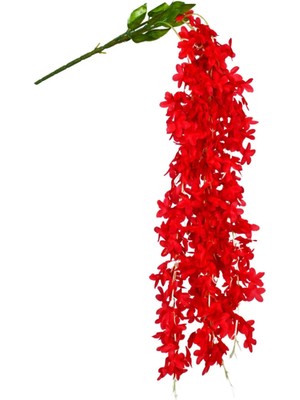 Sarkan Akasya Çiçek Kırmızı 4 Dallı 80 cm