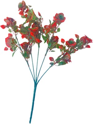 Yapay Çiçek Gül Demeti Kırmızı Renk