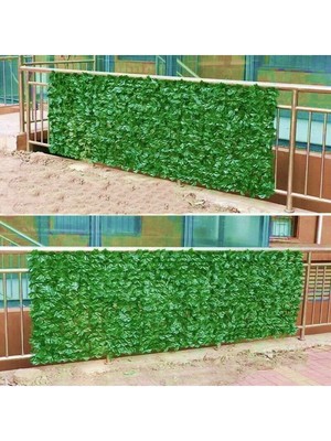 Yapraklı Rulo Sarmaşık Çit Plastik Görüntü Kapatma Çiti 1x3