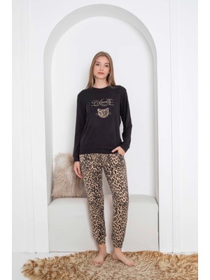 Desenli Kadın Pijama Takımı 2091