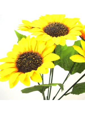 Yapay Çiçek 5 Dallı Ayçiçeği 50 cm
