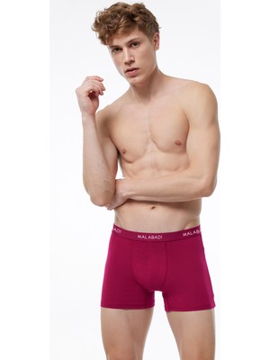 Malabadi Erkek Bordo Pamuk Elastan Boxer 075