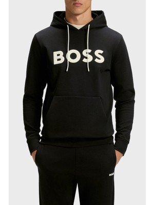 Boss Pamuklu Regular Fit Kapüşonlu Logolu Sweat Erkek Sweat 50551457 002