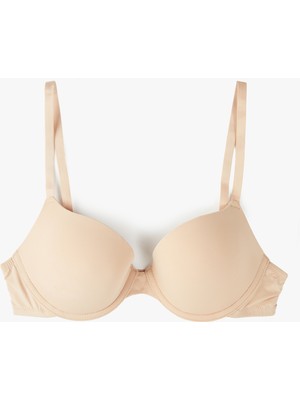 Rahat Kalıp Dolgulu Kaplı Balenli Push Up Sütyen