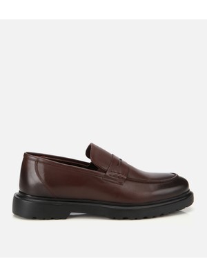 Hotiç Erkek Deri Kahverengi Yumuşak Dokulu Klasik Loafer