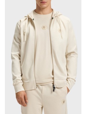 Boss Pamuklu Relaxed Fit Kapüşonlu Fermuarlı Sweat Erkek Sweat 50545581 131