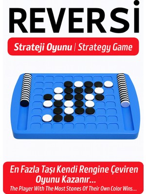 Reversi Strateji Oyunu | Zeka ve Mantık Geliştirici Aile Oyunu | 5+ Yaş