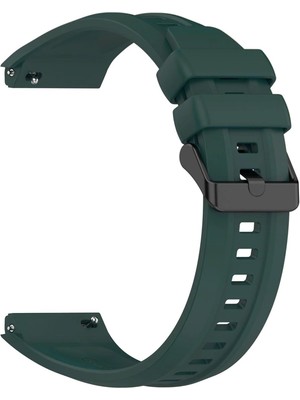 Microsonic Huawei Watch Gt 6 Pro 46MM Kordon, Silicone Swiftbands Petrol Yeşili