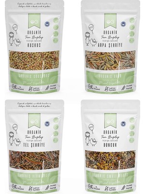 OG natural 4'lü Organik Tam Buğday Makarna Seti +8 Ay