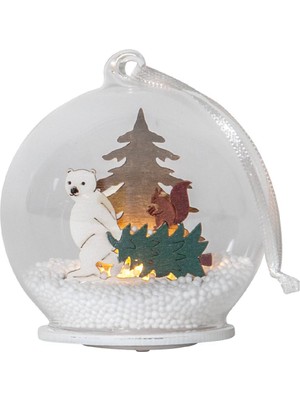 Eglo 271-84 "forest Frıends" Ledli Kar Küresi Renkli Ayı 8cm Çapında