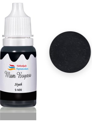 Mum Boyası Sıvı Pigment Boya 20 ml  Siyah - S400
