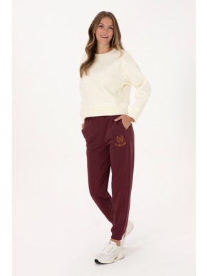 U.S. Polo Assn. Kadın Bordo Jogger Eşofman Altı 50307788-VR177