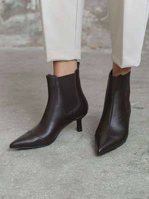 Kloyd Kahve Hakiki Deri Kadın Bot