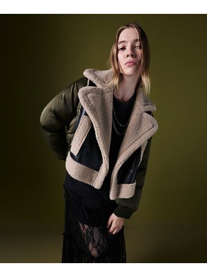 Kumaş Mıx Geniş Yaka Mont TW6250012034001