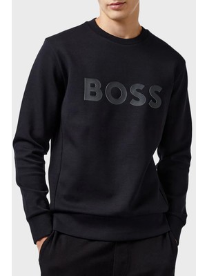 Boss Pamuklu Regular Fit Bisiklet Yaka Logolu Sweat Erkek Sweat 50506119 001