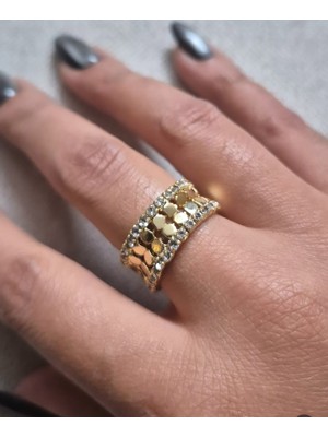 Dorika Model Gold Renk Alyans Yüzük