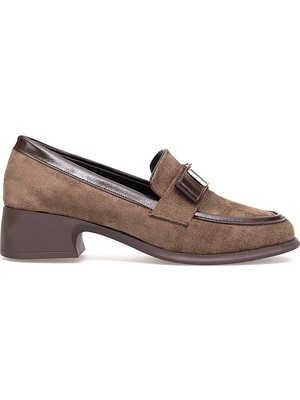 Elit PM161 K1060 Kadın Klasik Topuklu Ayakkabı Kahverengi