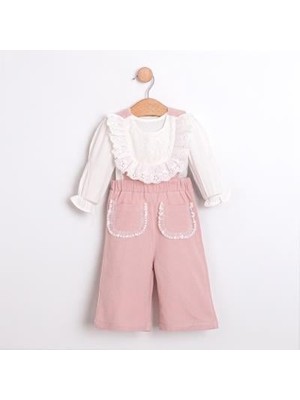 Kız Bebek Gömlekli Pantolonlu Tulum Takımı CMN-3754