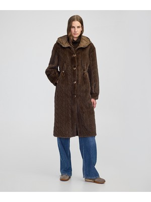 Dokulu Teknik Kumaş Mix Kaban IW6250008045014