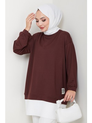 Arma Detay Piliseli Oysho Tunik 1627 - Acı Kahve