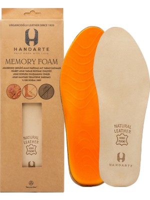 Hafızalı Deri Tabanlık Memory Foam - Ter Emici, Koku Önleyici, Rahat ve Konforlu Ayakkabı Tabanlığı