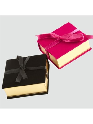 Resveq Kurdale Kadife Ahşap Lüx Kelepçe Bileklik Kutusu-Siyah