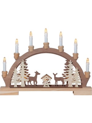 Eglo 410424 "fauna" 10 Ledli Doğal Ahşap Dekoratif Aydınlatma 33CM Yüksekliğinde 45CM Uzunluğunda