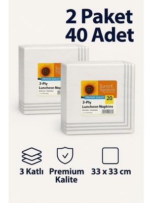 Suna K Signature Collection – Premium Desenli Peçete