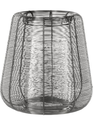 Eglo 427159 "hagony" 29 cm Yüksekliğinde Gümüş Metal Dekoratif Mumluk