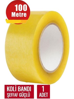 Incifiks Koli Bandı 45 mm x 100 Metre Şeffaf Güçlü Yapışkanlı Kopmayan Bant Bandı Bantları