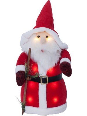 Eglo 411225 "joylıght" Beyaz Kırmızı Ledli Peluş Noel Baba 38CM Yüksekliğinde 20CM Uzunluğunda