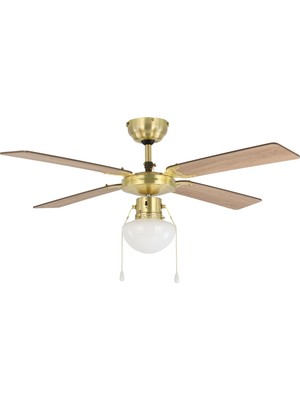 Eglo 35123 "fortaleza" 106,6 cm Çapında Çelik Tavan Vantilatörü Çekme Ipli Ac Motor