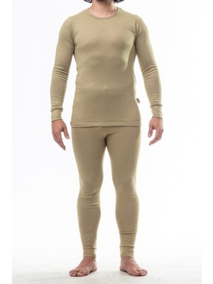 Termal Içlik -20 Derece Alt-Üst Takım Ünisex Haki Renk