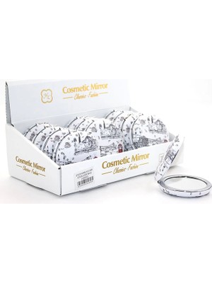 Taşlı Istanbul Tasarımı El Aynası Kalın ALK2494 - Lisinya