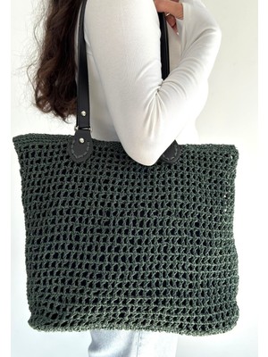 Loty Yeşil Örgü Çanta - Lisinya