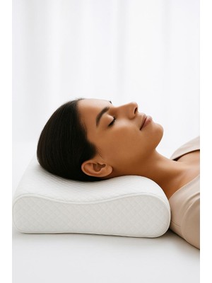 Visco Yastık Ortopedik Yastık Boyun Düzleşmesi Yastığı Ortapedik Boyun Yastığı Boyun Fıtığı Yastığı