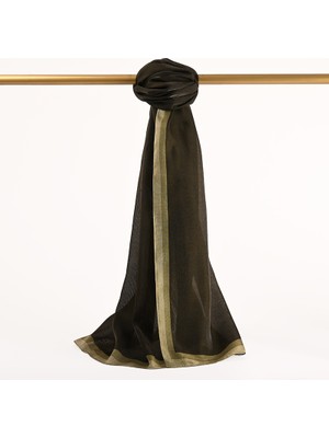 Çizgili Kehribar Şal