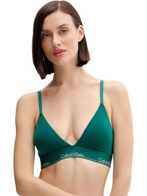 Calvin Klein Kadın Yeşil Üçgen Bralet Sütyen LV00QF8498