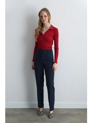 Gusto Boru Paça Pantolon - Lacivert