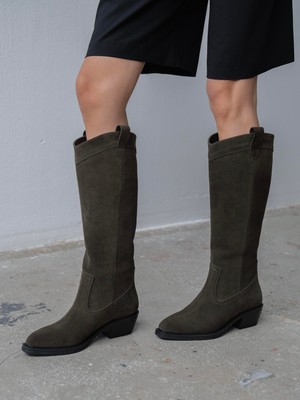 Fonseca Haki Süet Hakiki Deri  Çizme