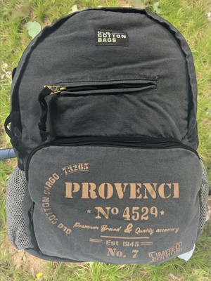 Old Cotton Cargo Old Cotton  Tek Bölmeli Vintage Disayn Sırt Gezi Çantası North Dakato 30X43CM