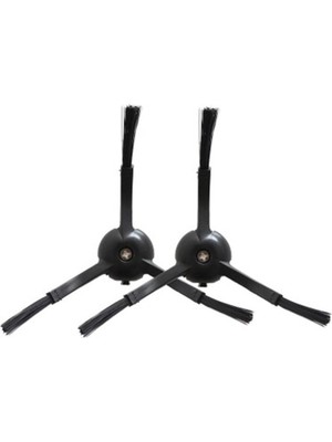 Roborock S7 Max Ultra Uyumlu 2 Adet 3 Kol Siyah Yan Fırça