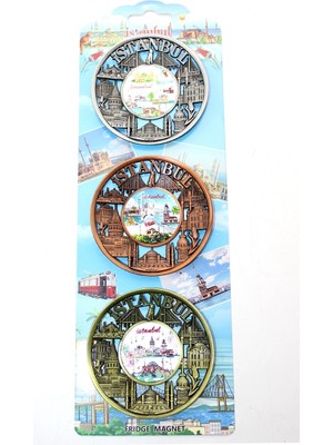 Mulvxkrg KRG02 Istanbul Temalı Metal Magnet 3'lü Set ALK2891 (Mulvix)