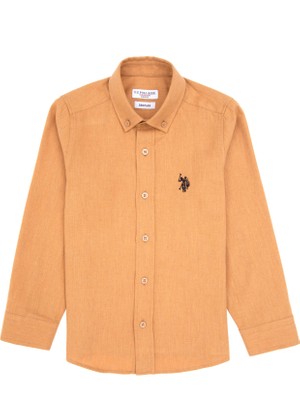 U.s. Polo Assn. Erkek Çocuk Camel Gömlek Basic 50316769-VR015