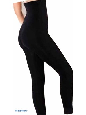 Kadın Siyah Yüksek Bel Korse Tayt