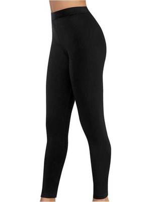 Poky Kadın Siyah Thermal/termal Tayt IÇLIK-0166
