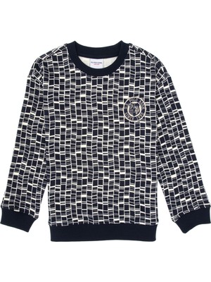 U.S. Polo Assn. Erkek Çocuk Lacivert Bisiklet Yaka Sweatshirt 50308599-VR033