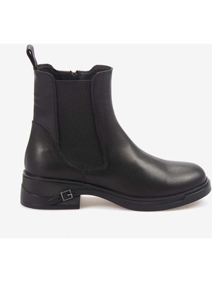 Rouge Hakiki Deri Kadın Chelsea Bot 360